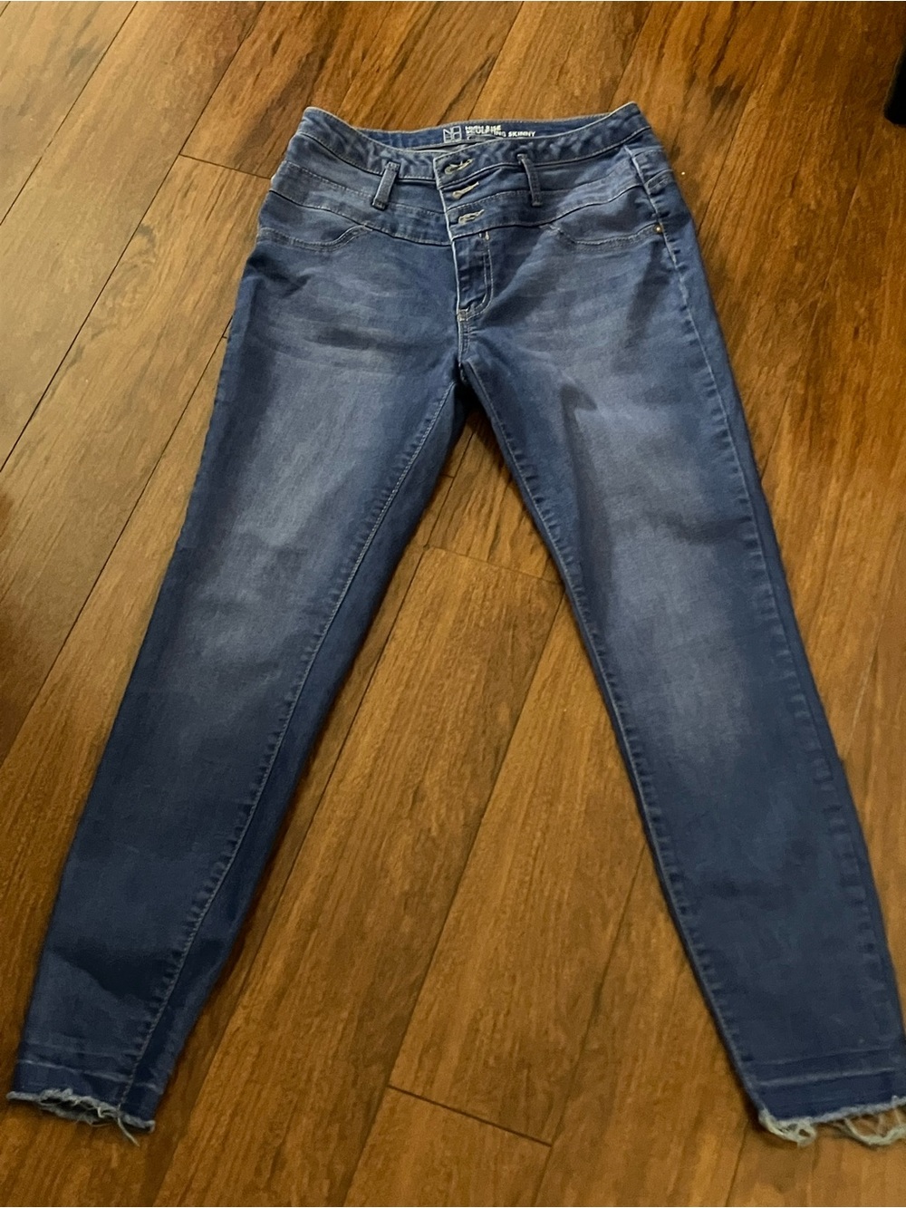 Kids Stretch Mid-Rise Dark Blue Jeans